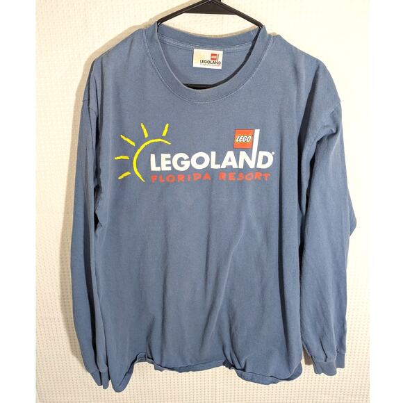 Legoland Florida Resort Long Sleeve Shirt Blue Adult XL LEGO Theme Park Graphic - Picture 1 of 4